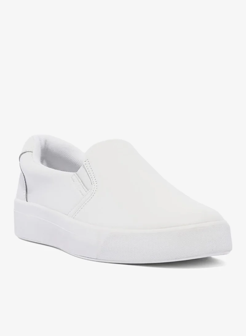 Keds white Keds Women's Pursuit Leather Slip On  Casual Sneaker White for Women | Best Price UAE